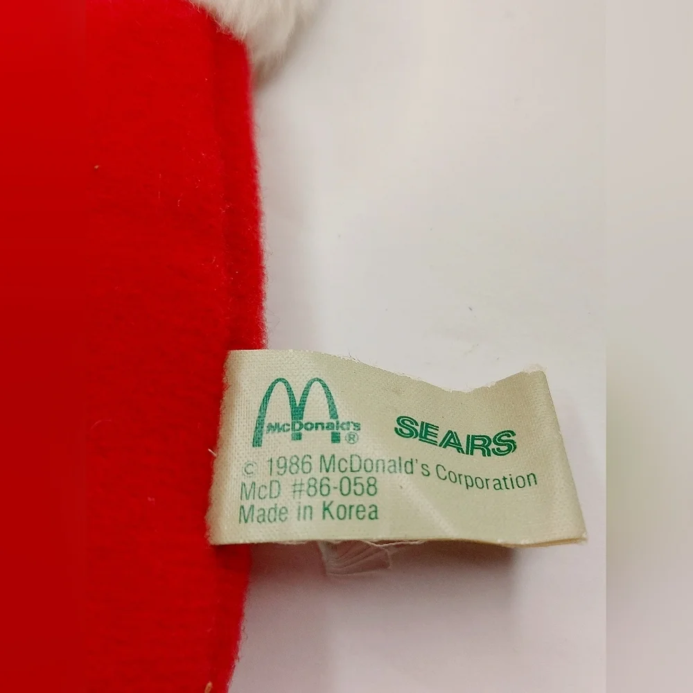 Vintage McDonalds/ Sears 1986 An American Tail Fieval Miniature Stocking‎